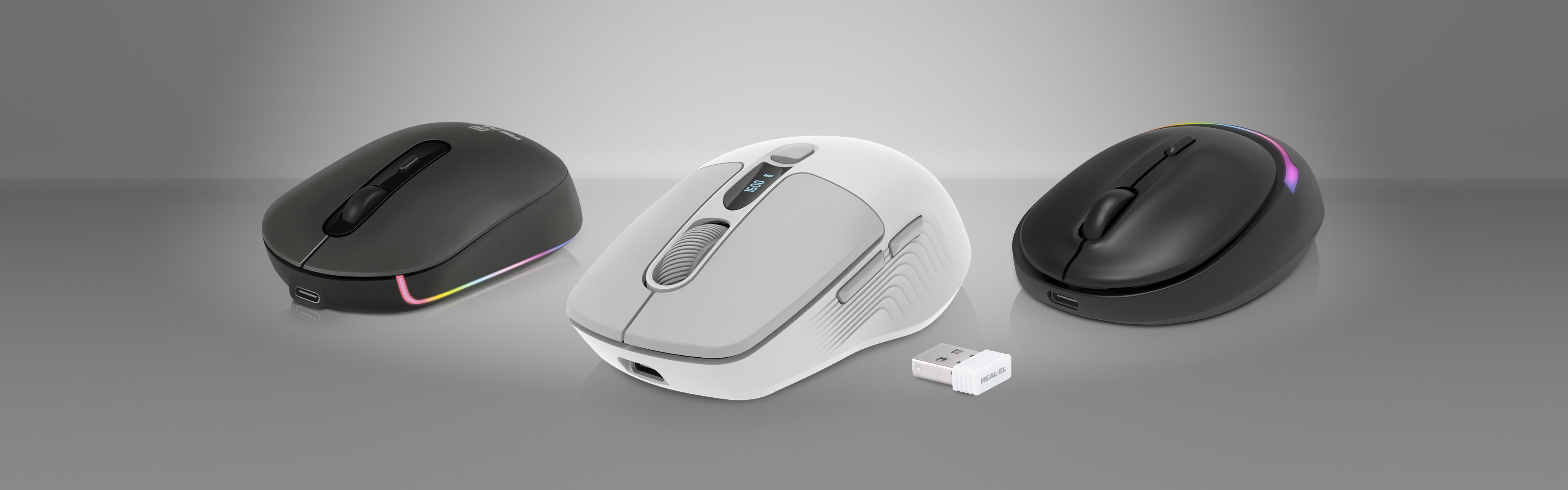 New REAL-EL wireless mouses 2025