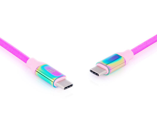 Premium USB Type C - Type C Rainbow