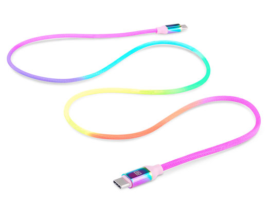 Premium USB Type C - Type C Rainbow