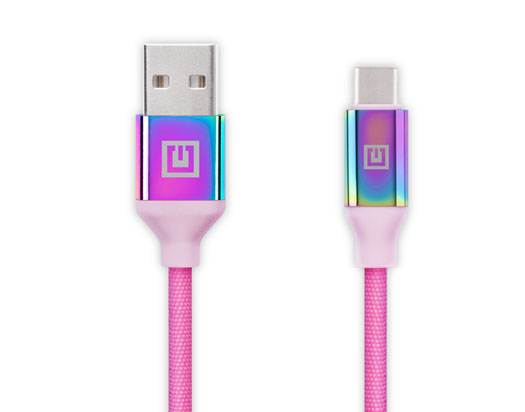 Premium USB A - Type C Rainbow
